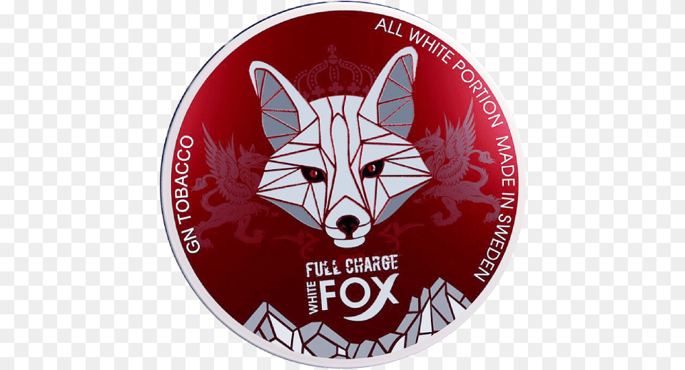 White Fox Fully White Fox Nicotine Pouches, Sticker, Logo, Symbol Free Transparent Png