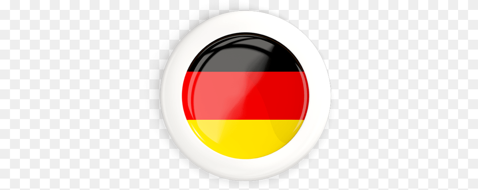 White Framed Round Button Illustration Of Flag Germany Germany White Flag Circle, Sphere, Disk Png Image