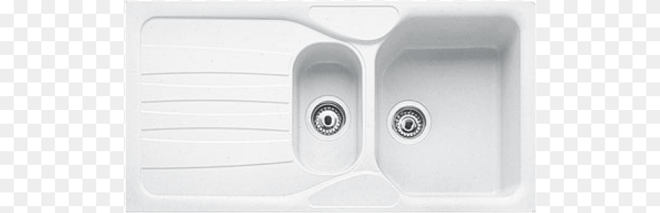White Franke Sinks Kitchen Sink, Double Sink, Disk Free Png