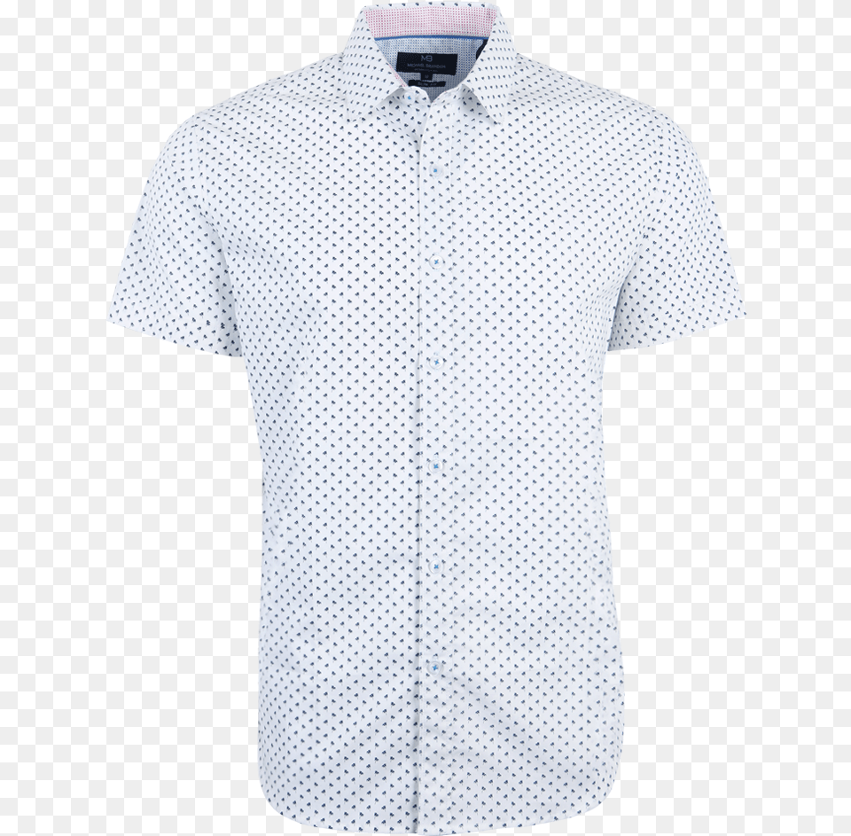 White Front Polka Dot, Clothing, Dress Shirt, Shirt, Pattern Png