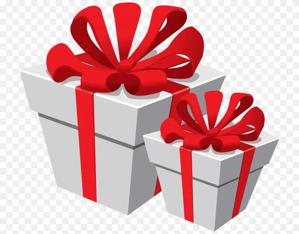 White Gift Boxes With Red Bow, Dynamite, Weapon Free Transparent Png