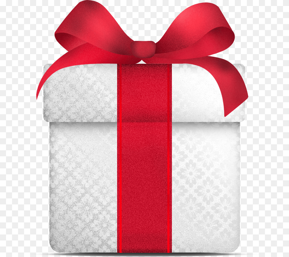 White Gift Christmas Free Png Download