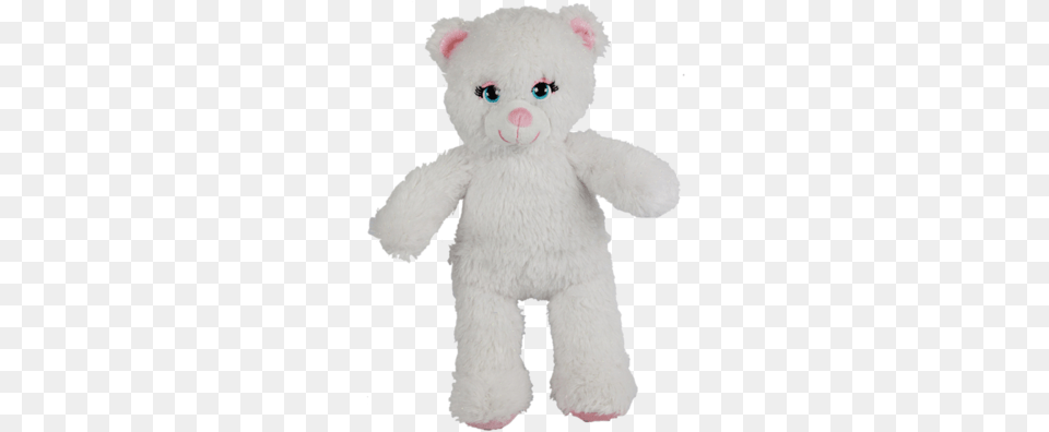 White Glitter Cat Bear, Toy, Teddy Bear, Plush Png Image