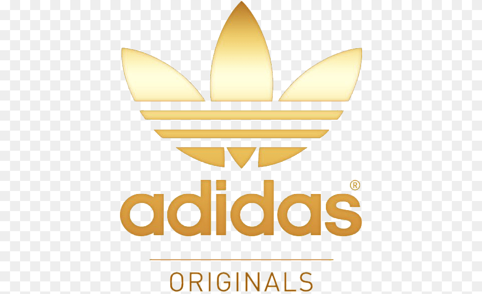 White Gold Adidas Logo, Advertisement, Poster Free Png Download