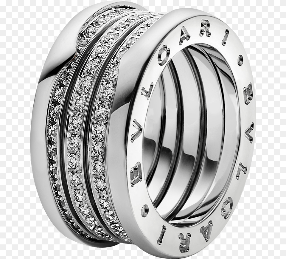 White Gold Bulgari Ring, Accessories, Platinum, Silver, Diamond Free Png Download