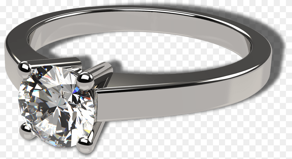 White Gold Classic Flat Engagement Ring Pre Engagement Ring, Accessories, Diamond, Gemstone, Jewelry Free Transparent Png