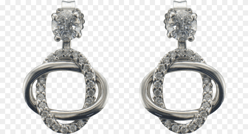 White Gold Convertible Diamond Earring Jackets, Accessories, Jewelry, Gemstone, Silver Free Png