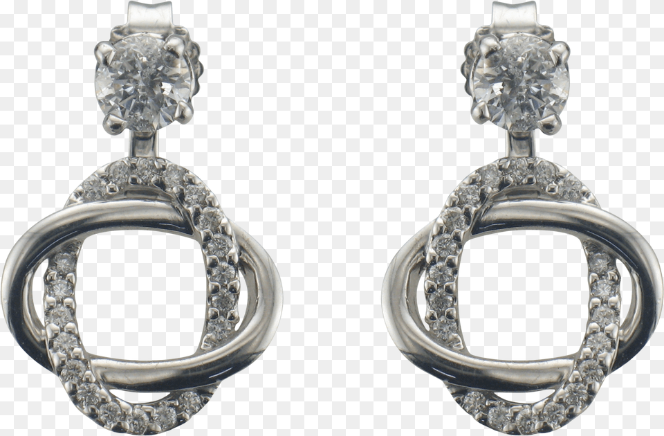 White Gold Convertible Diamond Earrings, Accessories, Earring, Jewelry, Gemstone Png Image