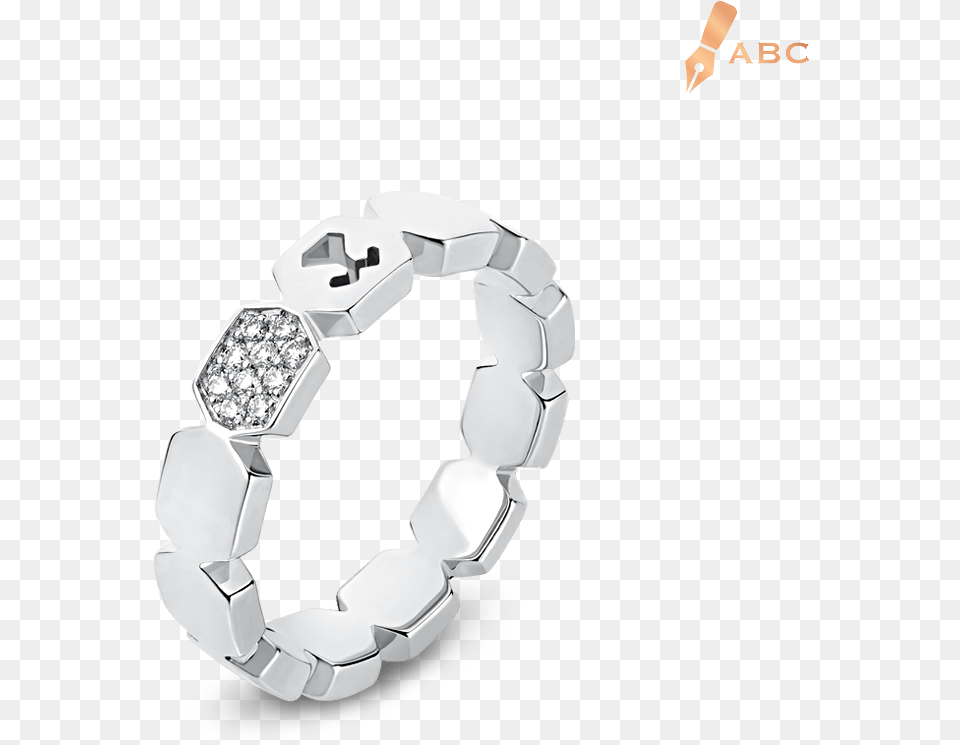White Gold Diamond Hexagon Band Ring Illustration, Accessories, Bracelet, Jewelry, Gemstone Free Transparent Png