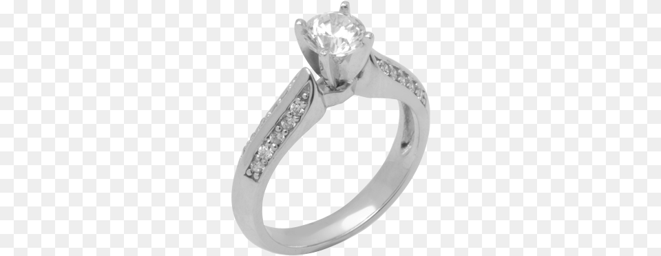 White Gold Diamond Ring D2036 Engagement Ring, Accessories, Jewelry, Silver, Gemstone Png Image
