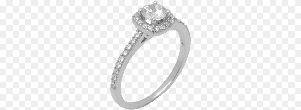 White Gold Diamond Ring D2155 Engagement Ring, Accessories, Jewelry, Silver, Gemstone Free Png Download