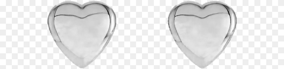 White Gold Heart Earrings Heart, Plate, Guitar, Musical Instrument Png Image