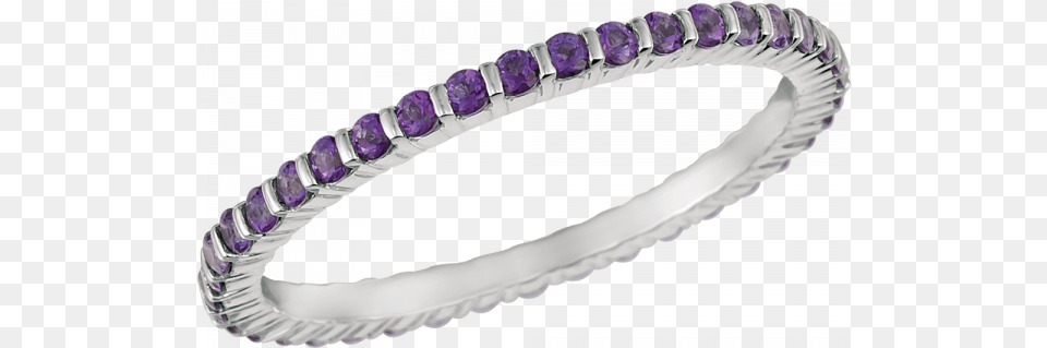White Gold Minilok Violet Topaz Eternity Ring Bangle, Accessories, Gemstone, Jewelry, Ornament Png Image