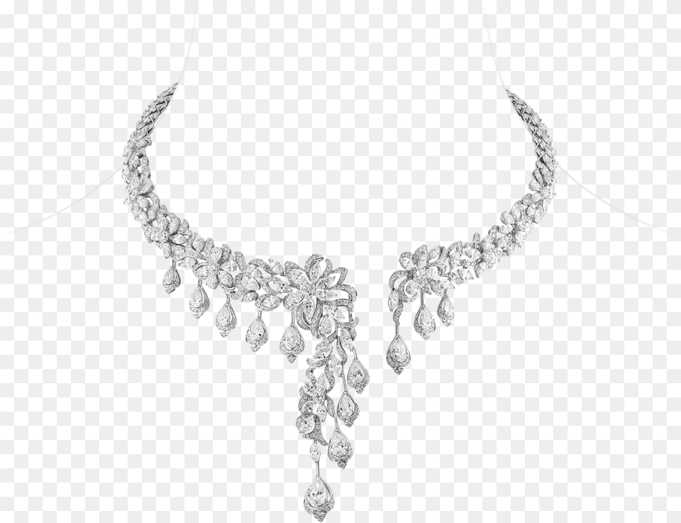 White Gold Necklace With Diamonds Chain, Accessories, Diamond, Gemstone, Jewelry Free Png Download