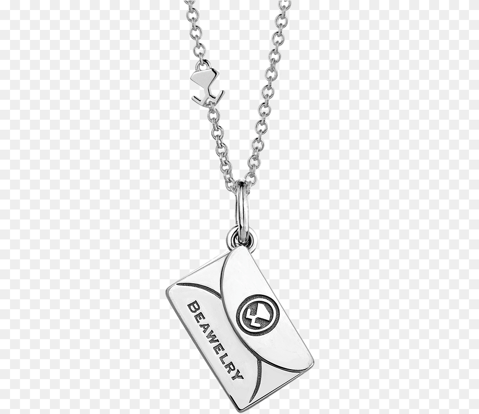 White Gold Only You Diamond Envelope Pendant Gift Box Pendant, Accessories, Jewelry, Necklace Png