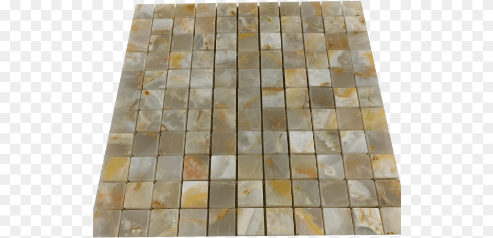 White Gold Onyx 1 X 1 Mosaic Tiles Tile, Floor, Flooring, Slate Free Transparent Png