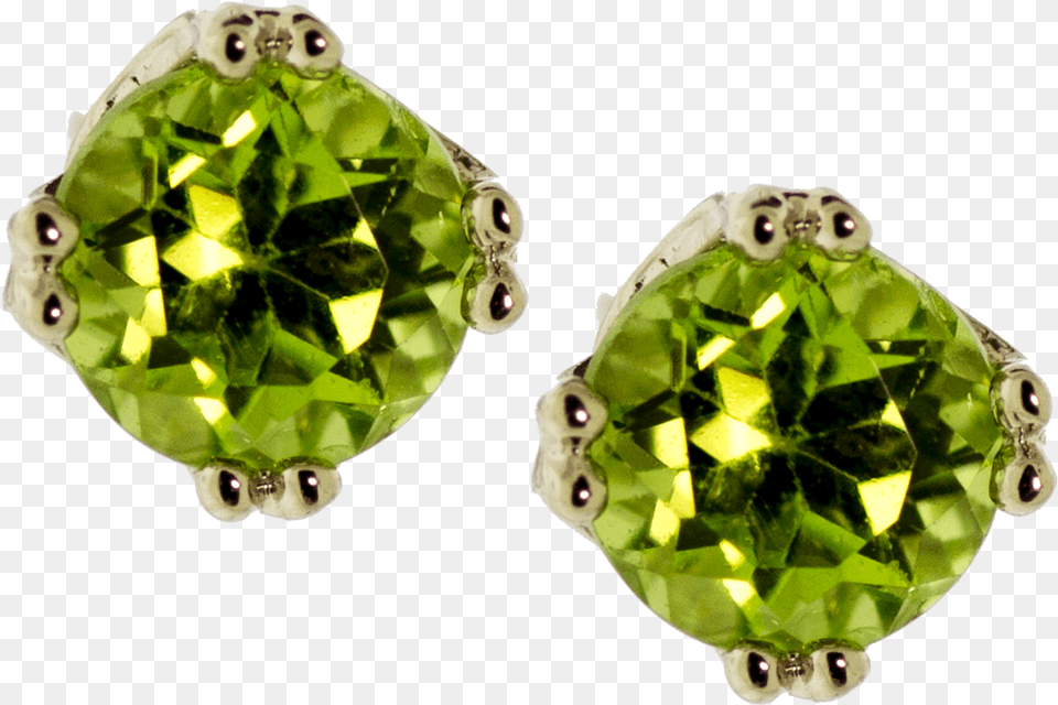 White Gold Peridot Earrings, Accessories, Jewelry, Gemstone, Emerald Free Transparent Png