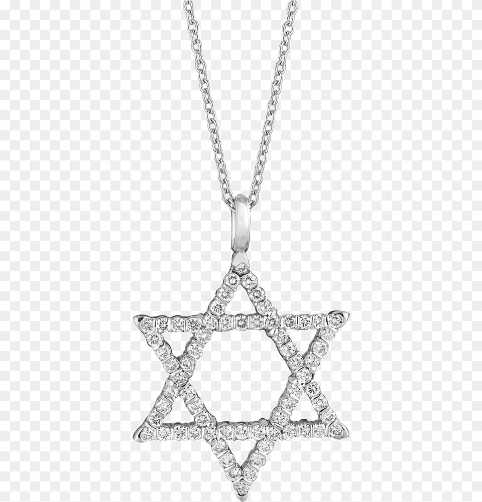 White Gold Prong Set Star Of David Pendant Pendants Jewish American Heritage Month, Accessories, Diamond, Gemstone, Jewelry Free Png