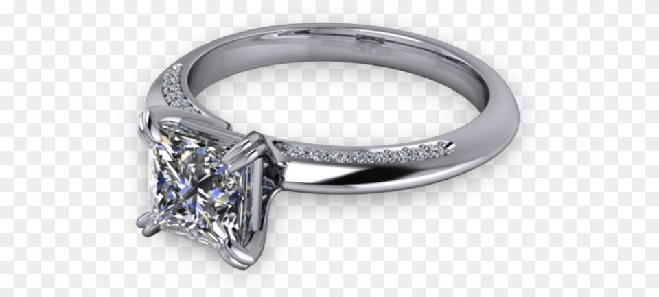 White Gold Ring Engagement Ring, Accessories, Jewelry, Platinum, Silver Free Png Download