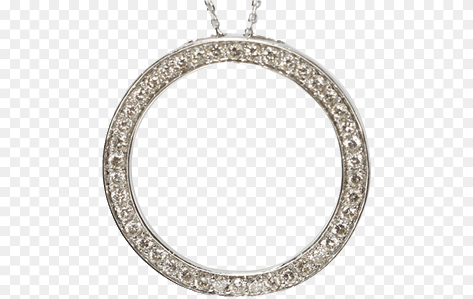 White Gold Round Cut Circle Of Life Diamond Pendant Locket, Accessories, Jewelry, Necklace, Gemstone Free Png Download