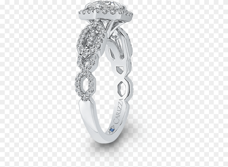 White Gold Round Diamond Hexagon Shape Halo Engagement Engagement Ring, Accessories, Gemstone, Jewelry, Platinum Png Image