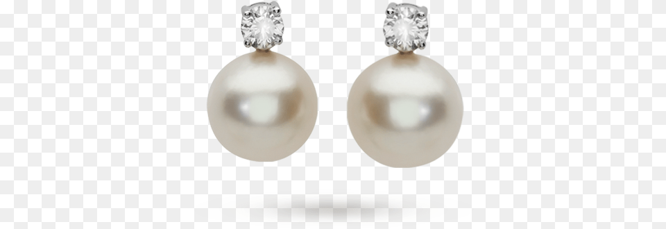 White Gold South Sea Pearl Stud Earrings Gold Pearl Earrings, Accessories, Earring, Jewelry Free Png Download
