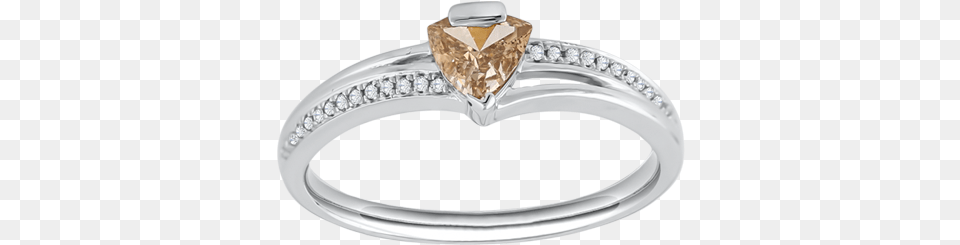 White Gold Triangle Cut Setting For Center Stonemount Engagement Ring, Accessories, Diamond, Gemstone, Jewelry Free Png Download