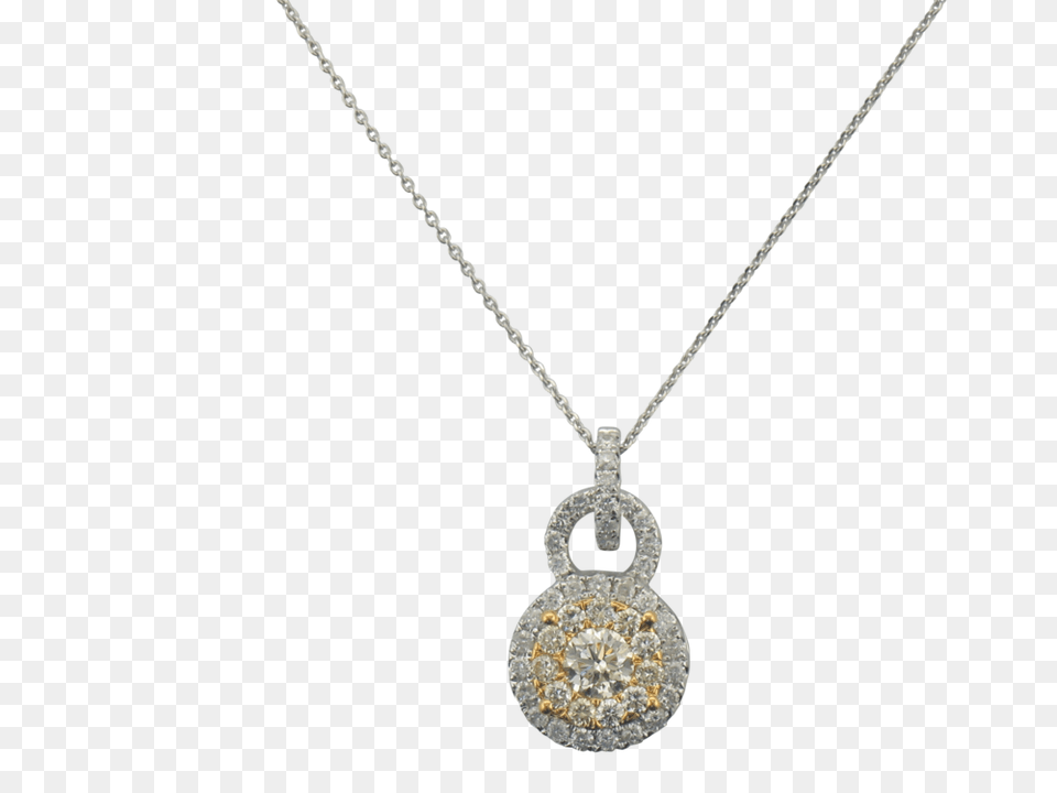 White Gold White And Yellow Diamond Pendant Scottsdale Fine, Accessories, Gemstone, Jewelry, Necklace Free Transparent Png