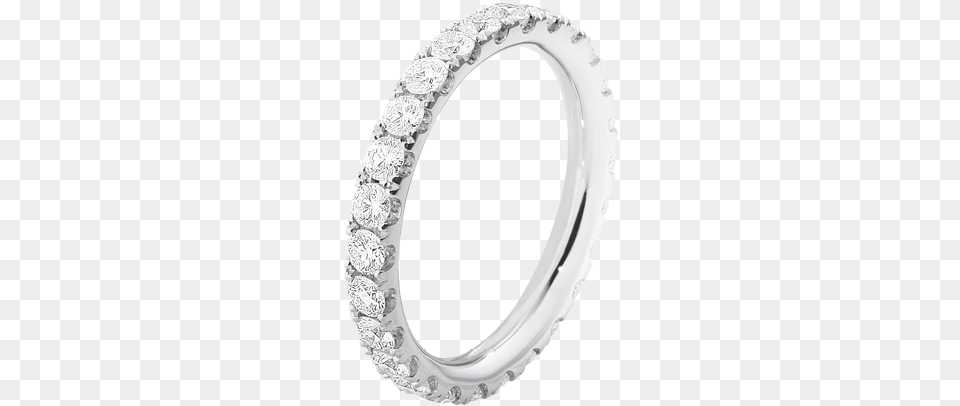 White Gold With Briliant Cut Diamonds Engagement Ring, Platinum, Silver, Accessories, Diamond Free Png