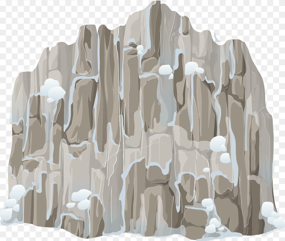 White Grey Snow Cliff Clipart, Rock, Nature, Outdoors, Chess Free Transparent Png