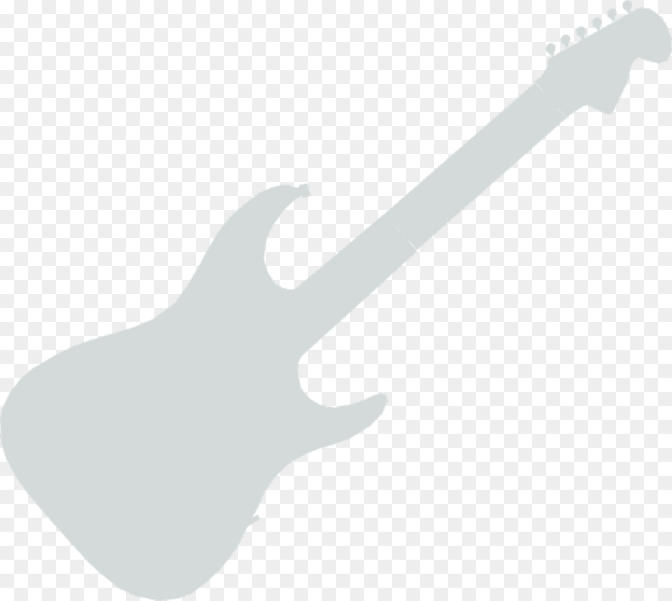White Guitar Silhouette, Musical Instrument, Electric Guitar, Bass Guitar Png