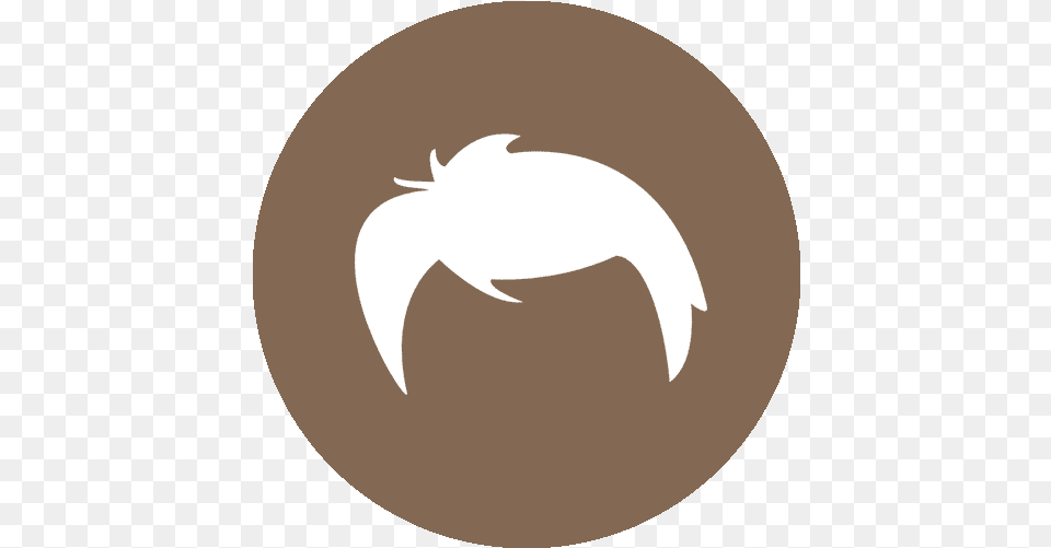 White Hair Icon With A Brown Background Best Selection 2010, Logo Free Png Download