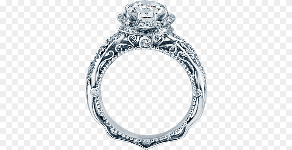 White Halo Image Halo Engagement Rings Verragio, Accessories, Jewelry, Ring, Diamond Free Transparent Png