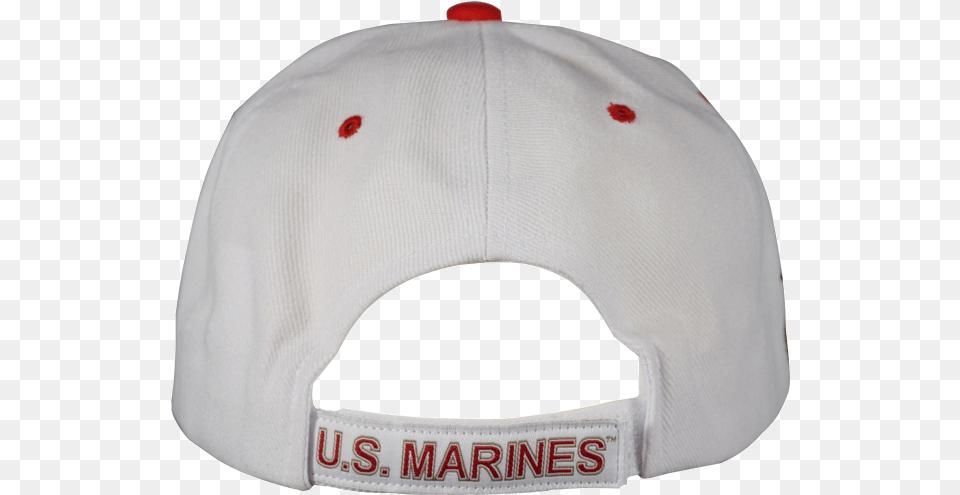 White Hat With Usmc Emblem U0026 Ega Baseball Cap, Baseball Cap, Clothing, Hardhat, Helmet Free Png