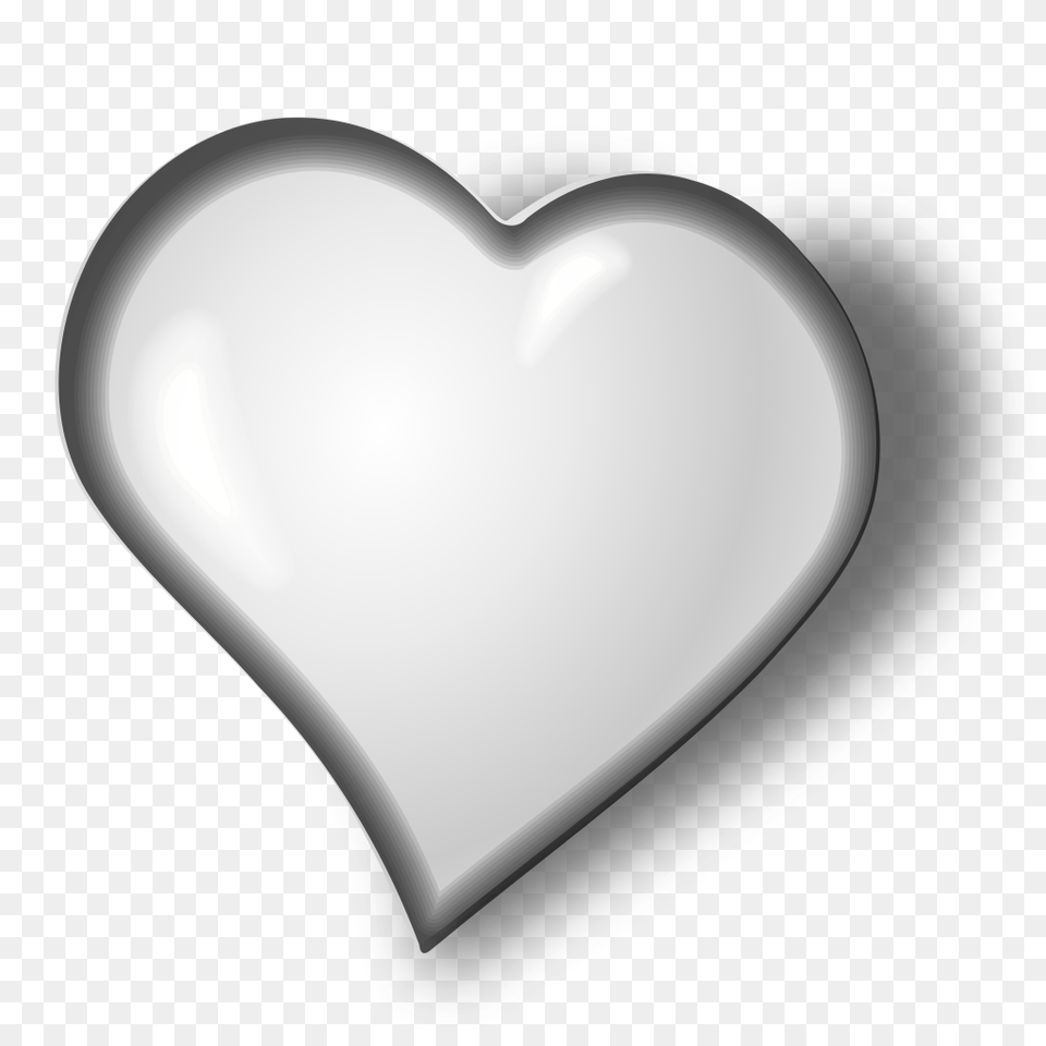 White Heart, Plate Free Png Download