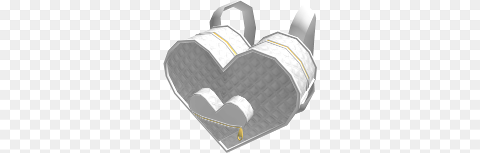 White Heart Backpack Roblox Heart, Bag Free Transparent Png