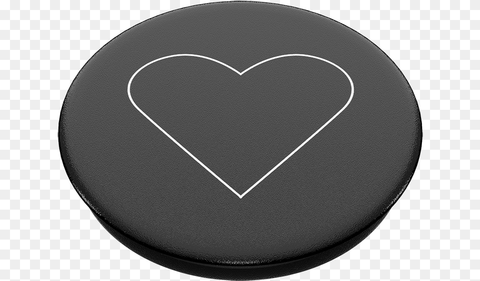 White Heart Black Popsockets Heart, Symbol, Ball, Rugby, Rugby Ball Png Image