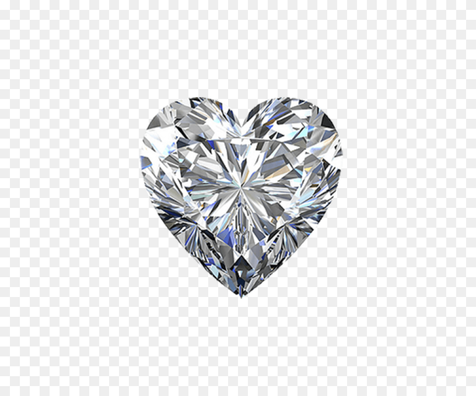 White Heart Diamond Transparent Heart Shaped Diamond, Accessories, Gemstone, Jewelry Png Image
