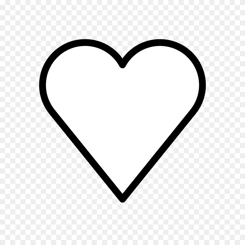 White Heart Emoji Clipart Free Transparent Png