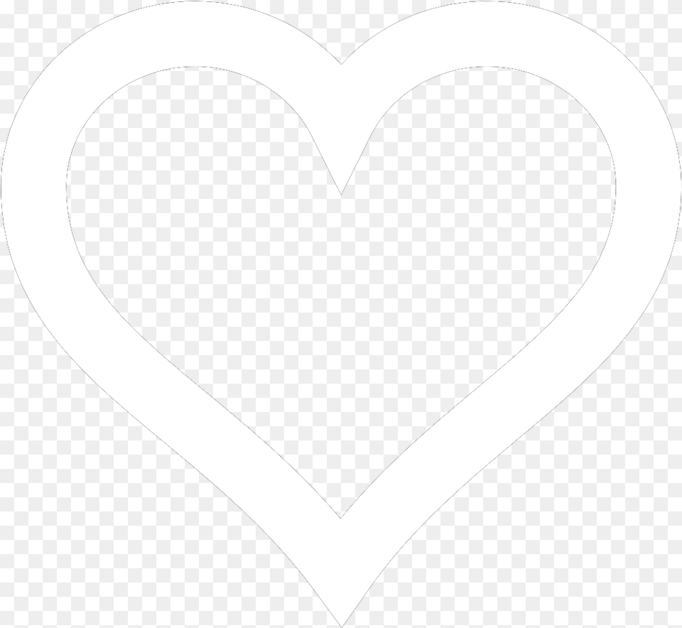 White Heart Outline Newer Svg Vector Illustration, Stencil Png Image
