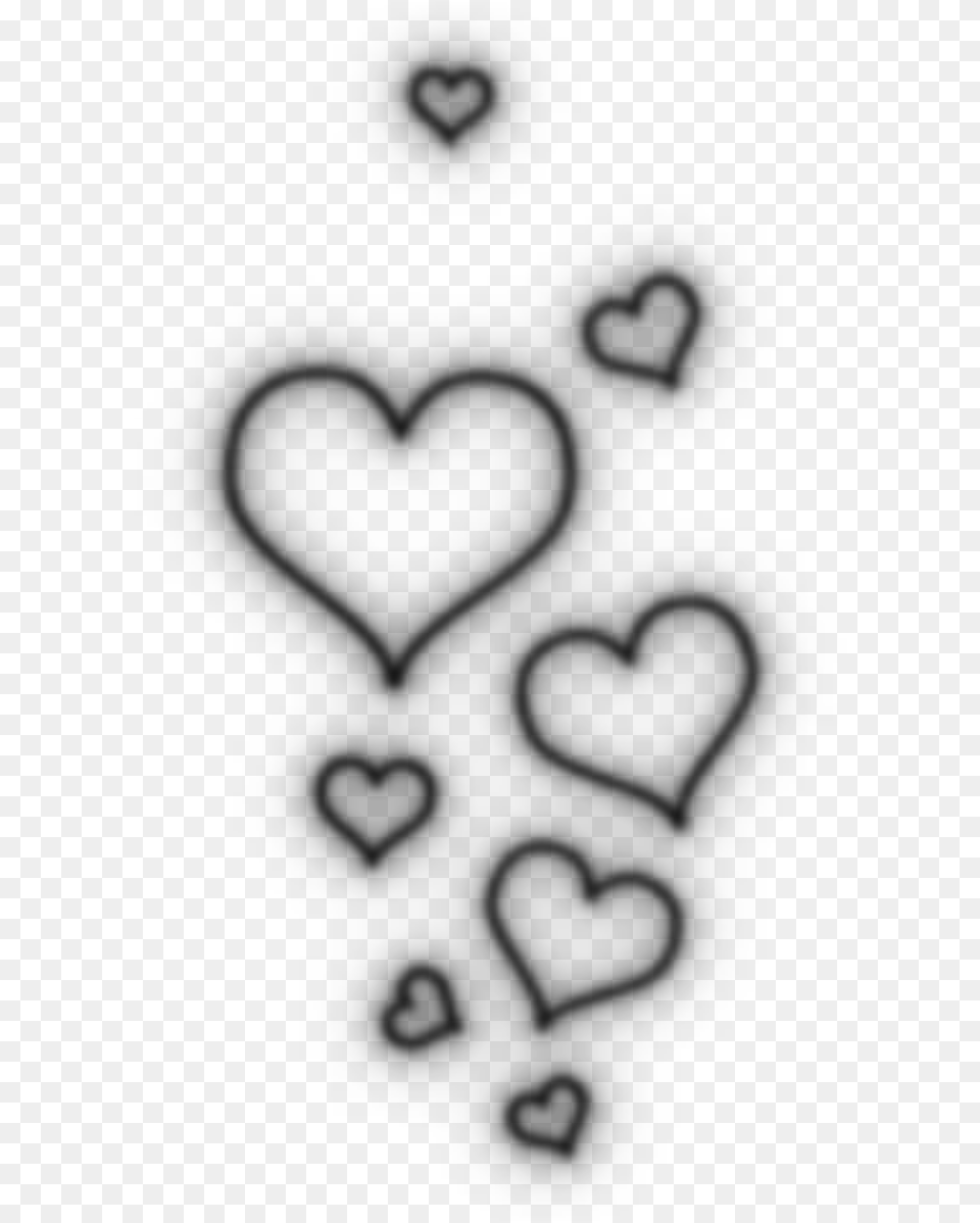 White Hearts Aesthetic Hearts Black And White, Gray Free Png Download