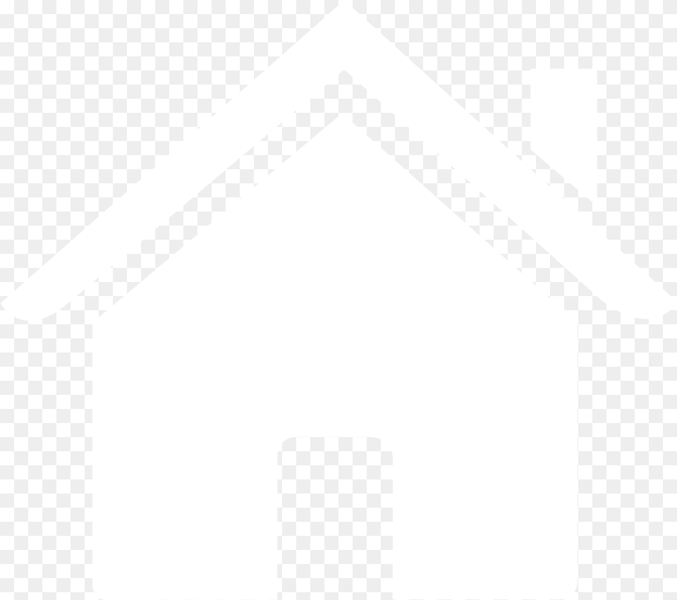 White Home Button Icon For Kids White House Black Background, Dog House Png