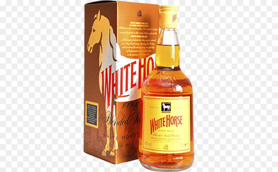 White Horse 1000ml White Horse Whisky, Alcohol, Beverage, Liquor, Food Free Png
