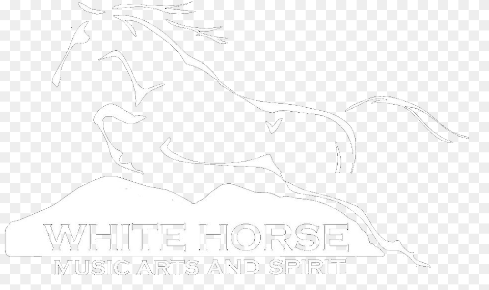 White Horse Black Mountain Stallion, Stencil, Animal, Colt Horse, Mammal Png