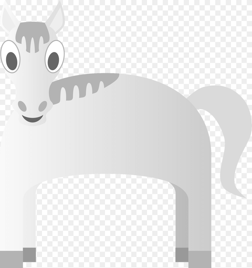 White Horse Clipart, Animal, Deer, Mammal, Wildlife Png