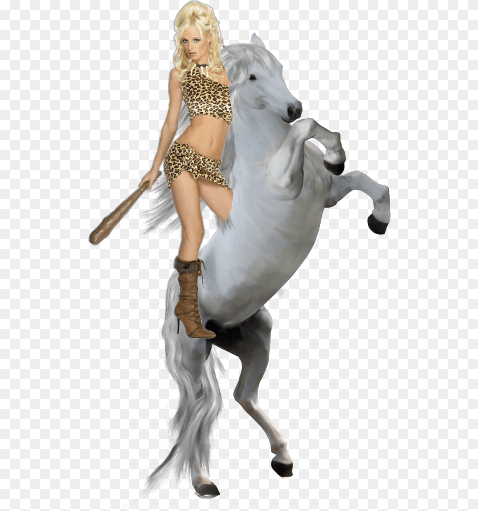 White Horse Rearing, Adult, Wedding, Person, Woman Free Png