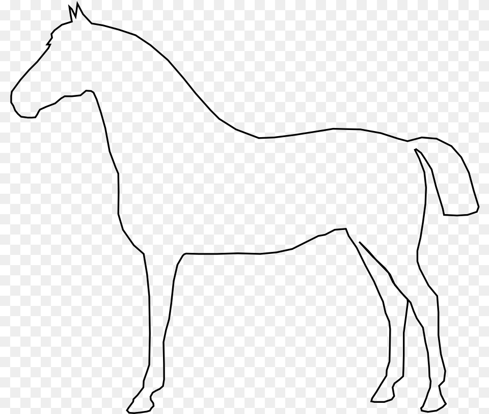 White Horse Svg Clip Arts Simple Clip Art Horse, Animal, Colt Horse, Mammal, Bow Free Png