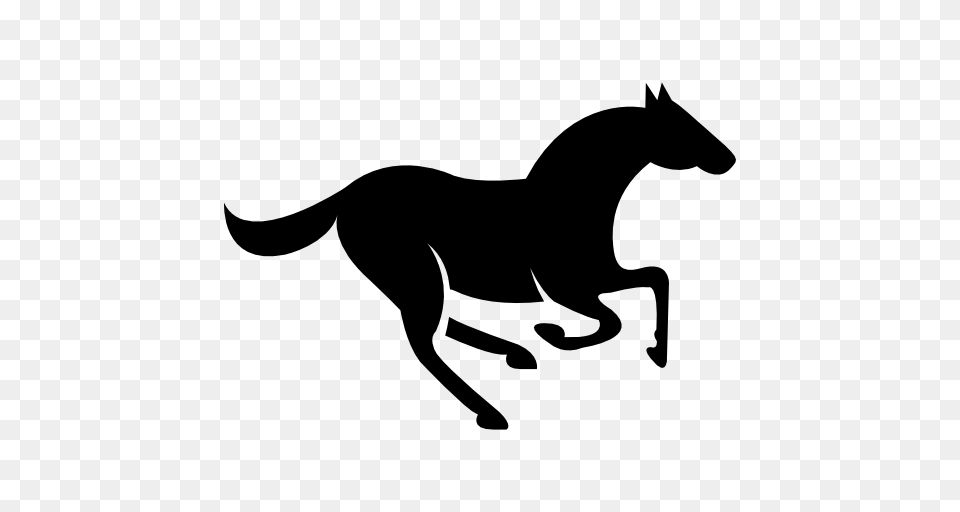 White Horse Transparent, Silhouette, Stencil, Animal, Mammal Png