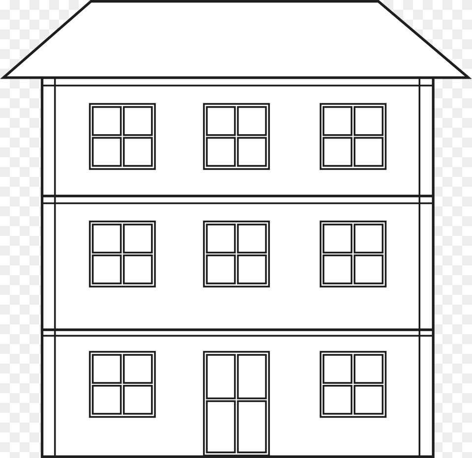 White House Clipart Big House Three Storey House Cartoon, Architecture, Building, City, Condo Free Transparent Png