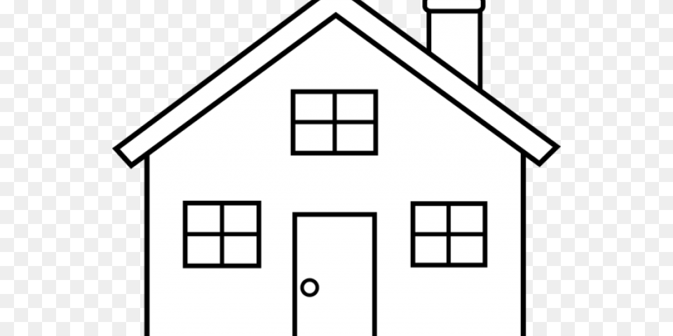 White House Clipart Out Line House Outline Clip Art, Architecture, Building, Housing, Nature Png Image